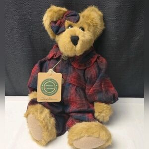 Joyelle Boyds Bears Plush Ideation Exclusive - Red/Black Buffalo Plaid Flannel